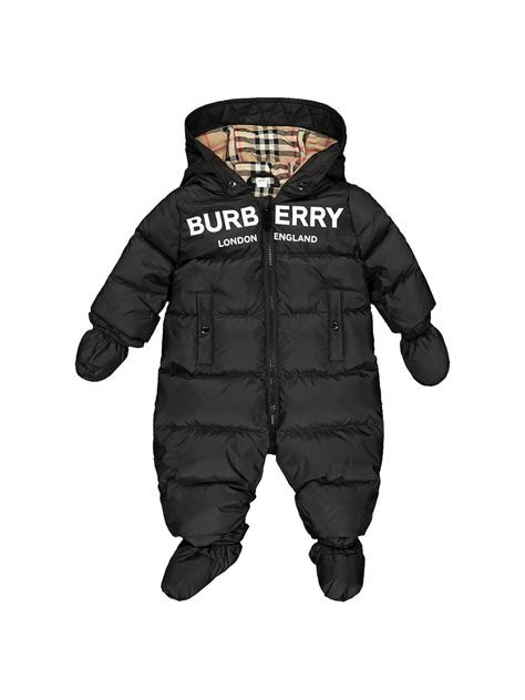 baby burberry snowsuit|burberry kids river quilted snowsuit.